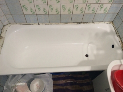 Реставрация ванны пласталом в Полтаве